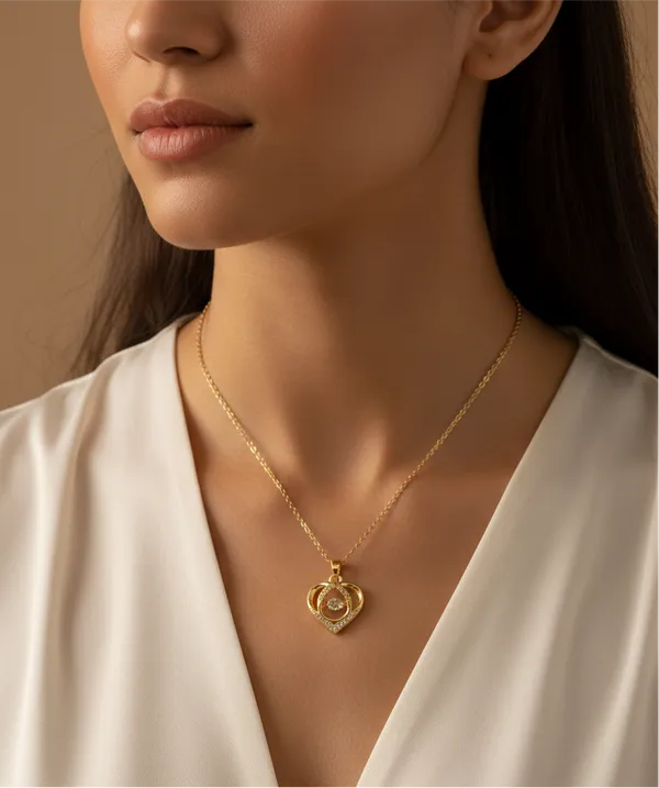 Gold_With_Diamonds_Heartbeat_Sparkle_Necklace_For_Women